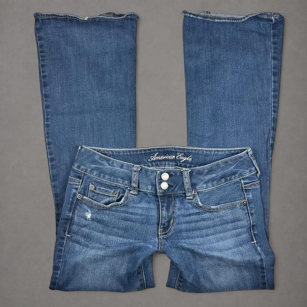 y2k low rise American Eagle Artist bootcut flare jeans size 4 short